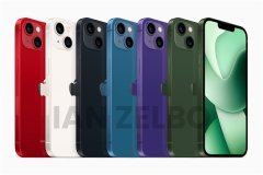 iPhone14全系配色外观渲染图：取消远峰蓝与粉色